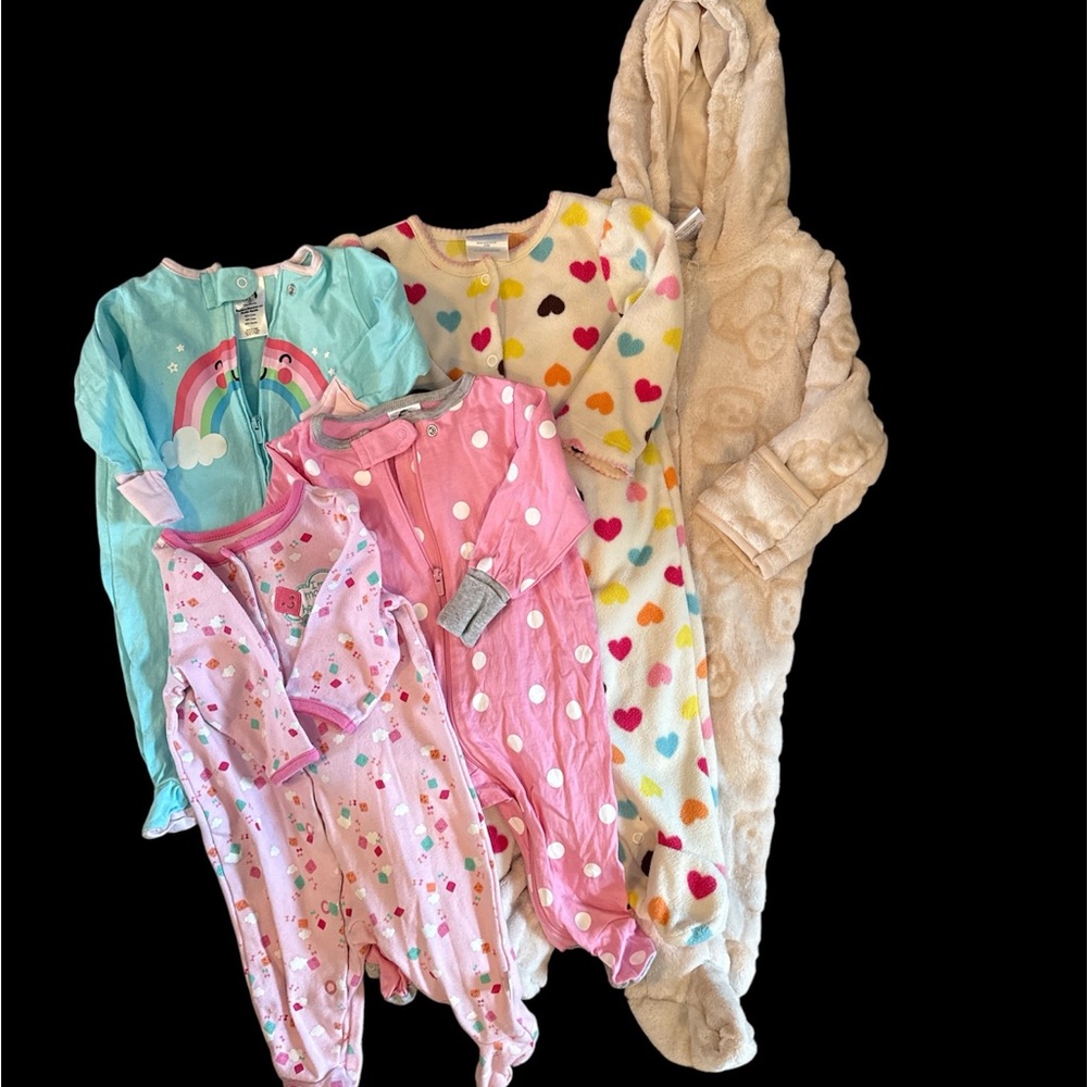 Carter's Aqua Rainbow Baby Onesie
